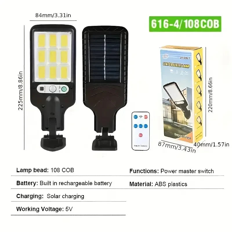 Solar Powered LED Wall Light